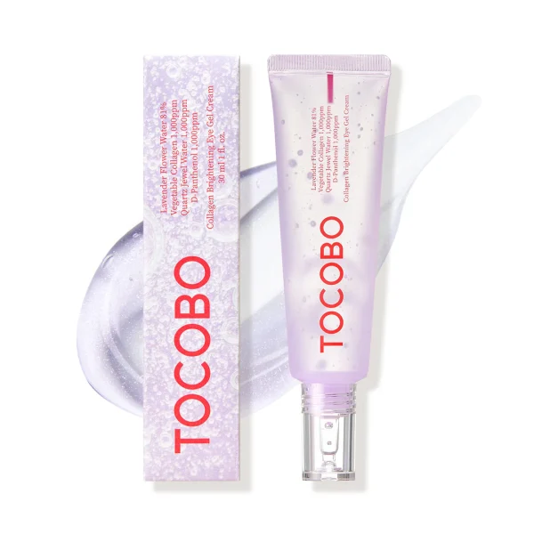 TOCOBO Contorno de Ojos en Gel con Colágeno y Efecto Iluminador – hidratante iluminador coreano