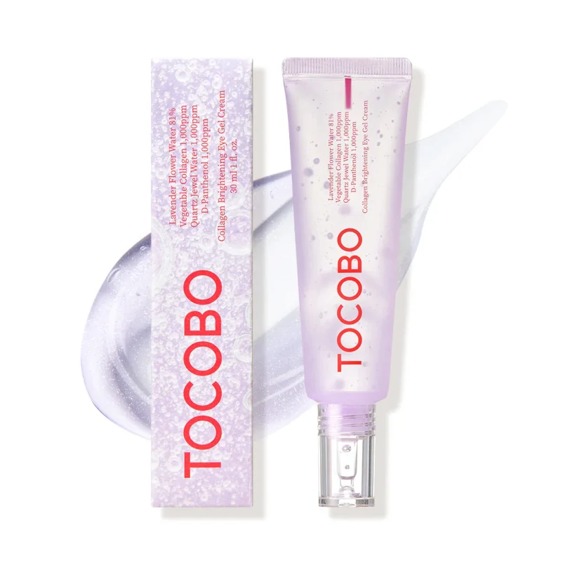 TOCOBO Contorno de Ojos con Colágeno y Niacinamida TOCOBO Contorno de Ojos en Gel con Colágeno y Efecto Iluminador – hidratante iluminador coreano
