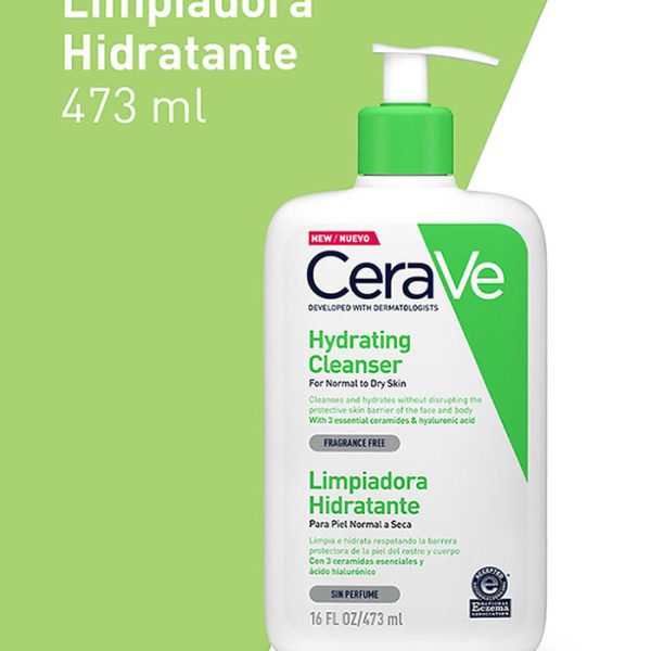 CeraVe Limpiador Hidratante Facial y Corporal | Limpieza suave y sin resecar - Imagen 2