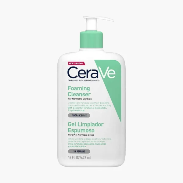 CeraVe Gel Limpiador Espumoso para piel normal a grasa - BeautyLabs Ecuador