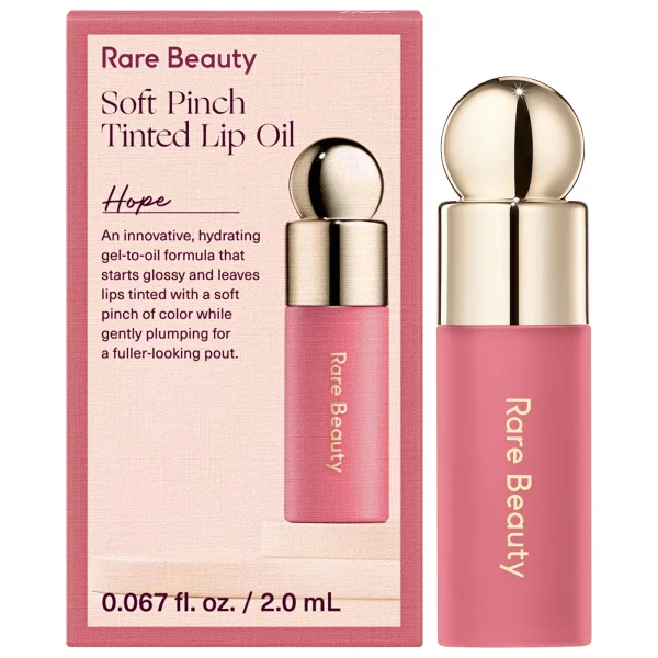 Rare Beauty Mini Soft Pinch Tinted Lip Oil – Textura gel a aceite hidratante