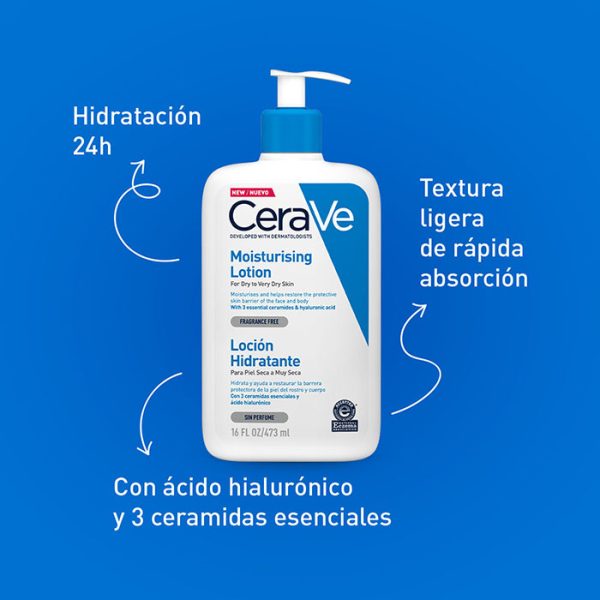 CeraVe Loción Hidratante | Rostro y Cuerpo - Imagen 2