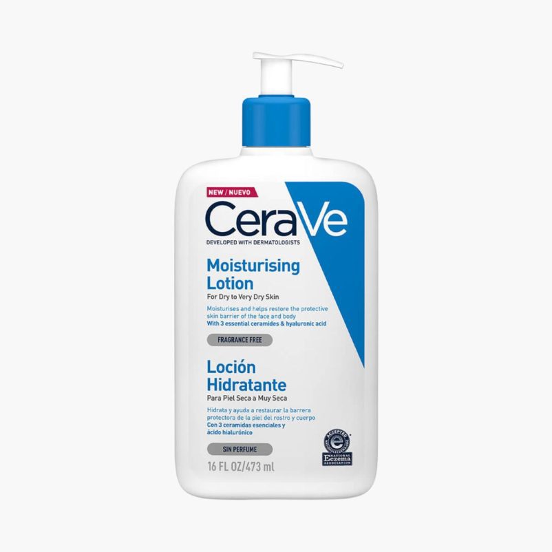 CeraVe Loción Hidratante para rostro y cuerpo – Piel seca a muy seca