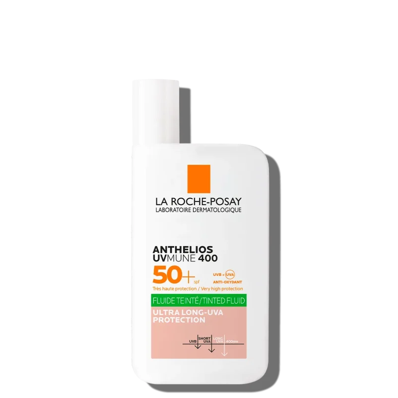 Anthelios UVMune 400 Oil Control Fluido con Color La Roche-Posay Protector solar con color para piel grasa la roche posay anthelios uvmune 400 oil control fluido