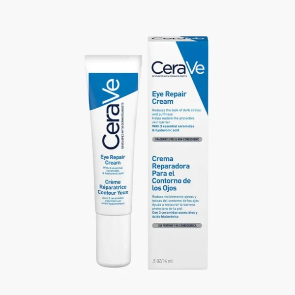 CeraVe crema reparadora para contorno de ojos 14ml con ceramidas y ácido hialurónico
